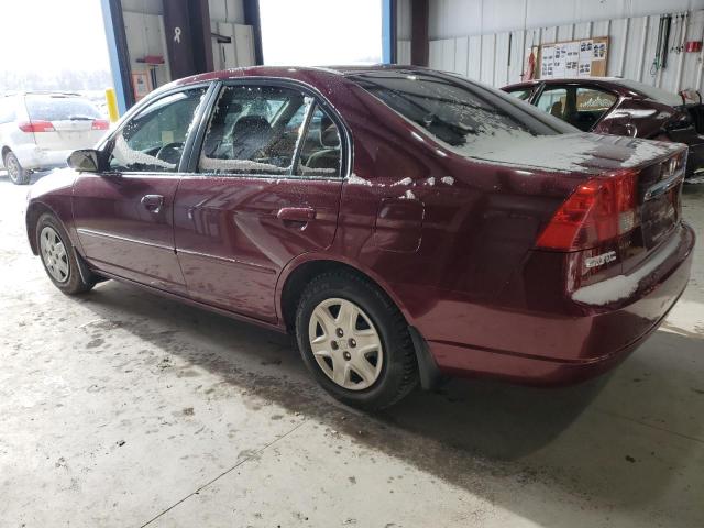 Photo 2 from auction – 2003 HONDA CIVIC LX with VIN 2HGES16583H626518
