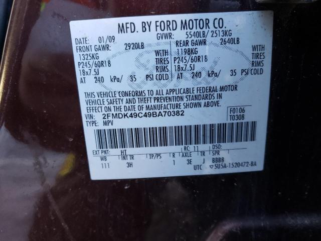 Photo 14 from auction – 2009 FORD EDGE LIMIT with VIN 2FMDK49C49BA70382