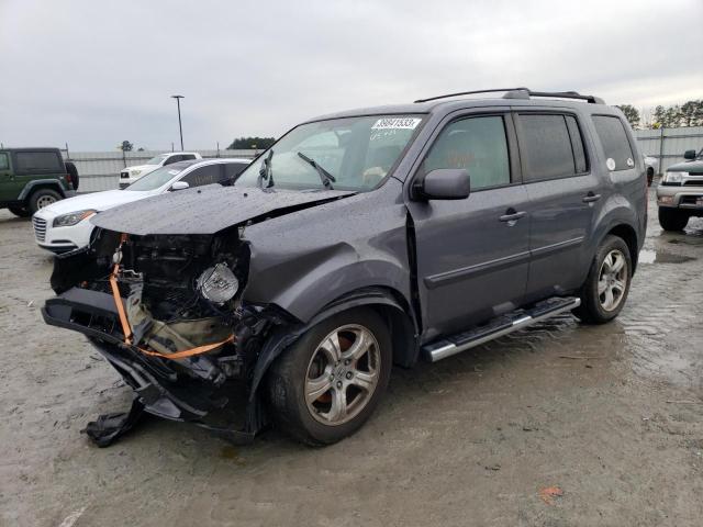 HONDA PILOT EXL 2015 with VIN 5FNYF4H5XFB010604 - Photo from auction