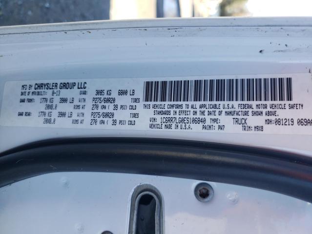 Photo 10 from auction – 2014 RAM 1500 SLT with VIN 1C6RR7LG0ES106840