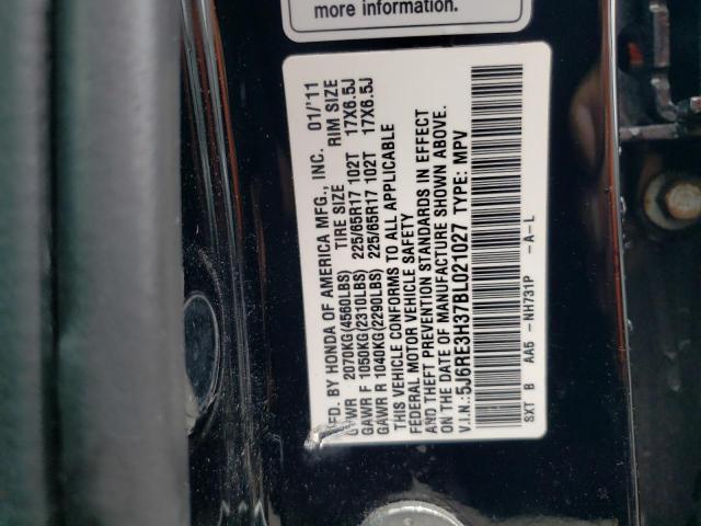 Photo 14 from auction – 2011 HONDA CR-V LX with VIN 5J6RE3H37BL021027