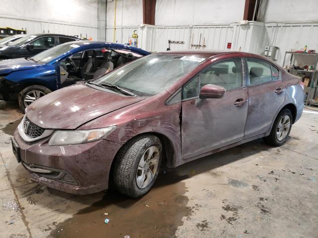 HONDA CIVIC LX 2014 with VIN 19XFB2F55EE061300 - Photo from auction