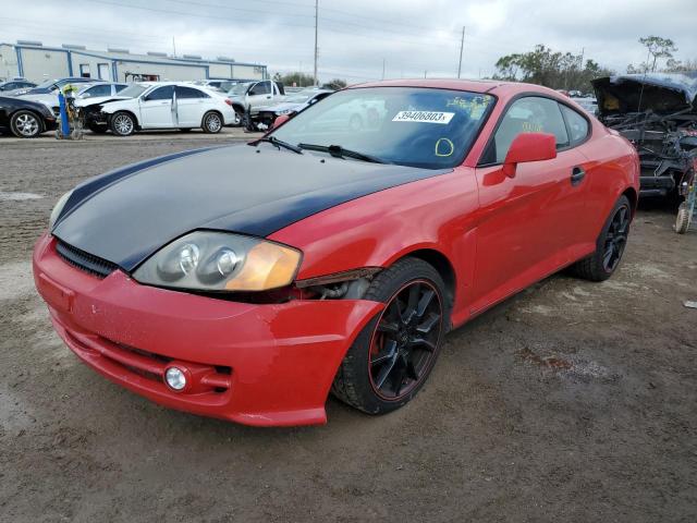 HYUNDAI TIBURON 2003 with VIN KMHHM65D33U087777 - Photo from auction
