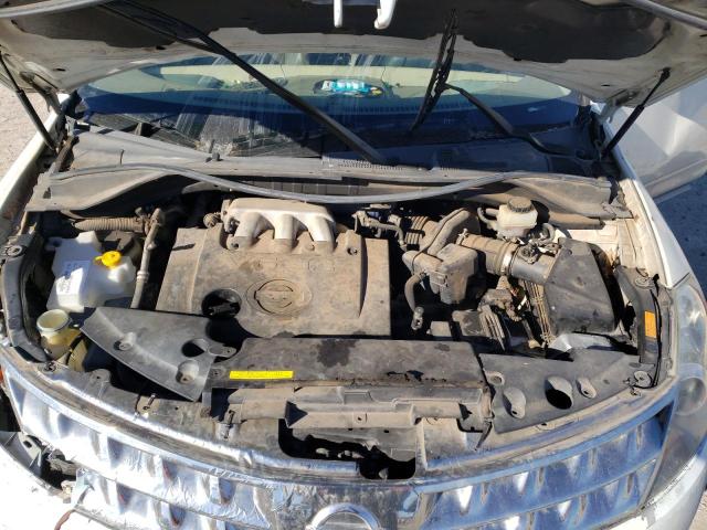 Photo 12 from auction – 2007 NISSAN MURANO SL with VIN JN8AZ08W97W613359