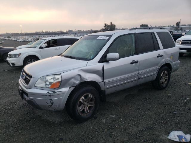 HONDA PILOT EXL 2004 with VIN 2HKYF18554H579566 - Photo from auction