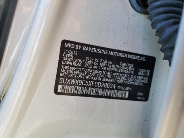 Photo 14 from auction – 2014 BMW X3 XDRIVE2 with VIN 5UXWX9C5XE0D28634