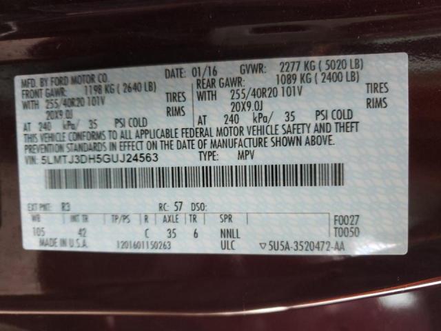 Photo 14 from auction – 2016 LINCOLN MKC RESERV with VIN 5LMTJ3DH5GUJ24563