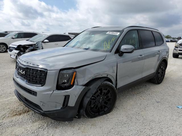 KIA TELLURIDE 2022 with VIN 5XYP3DHC3NG223372 - Photo from auction