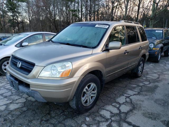HONDA PILOT EX 2004 with VIN 2HKYF184X4H525123 - Photo from auction