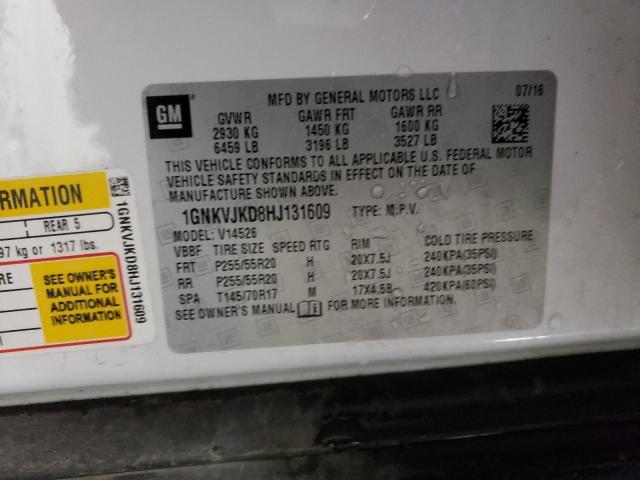 Photo 14 from auction – 2017 CHEVROLET TRAVERSE P with VIN 1GNKVJKD8HJ131609