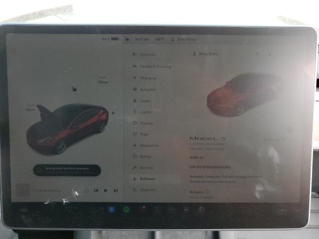 Photo 9 from auction – 2022 TESLA MODEL 3 with VIN 5YJ3E1EB2NF341262