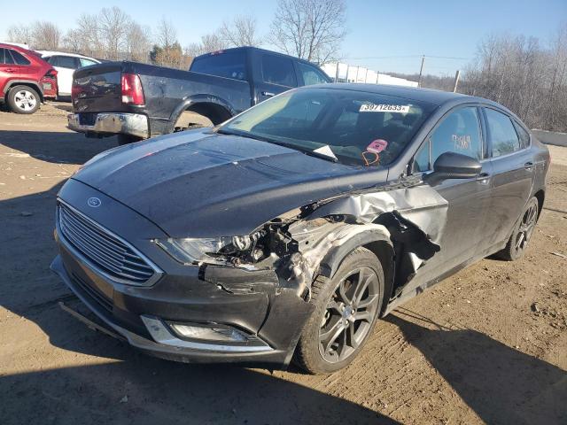FORD FUSION SE 2018 with VIN 3FA6P0HD8JR252115 - Photo from auction