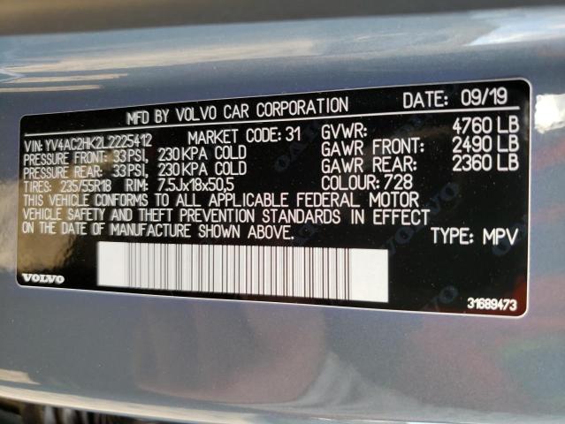 Photo 14 from auction – 2020 VOLVO XC40 T4 MO with VIN YV4AC2HK2L2225412