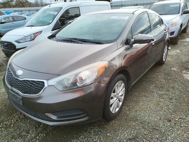 KIA FORTE LX 2014 with VIN KNAFX4A66E5098443 - Photo from auction