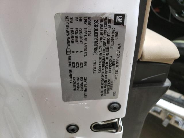 Photo 14 from auction – 2007 PONTIAC TORRENT with VIN 2CKDL63F676078420