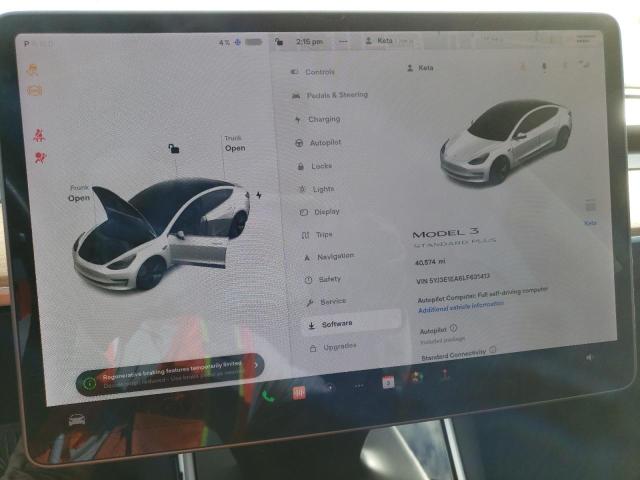 Photo 9 from auction – 2020 TESLA MODEL 3 with VIN 5YJ3E1EA6LF631413