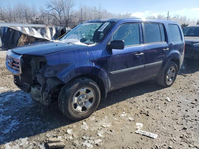 HONDA PILOT LX 2013 with VIN 5FNYF3H23DB005029 - Photo from auction