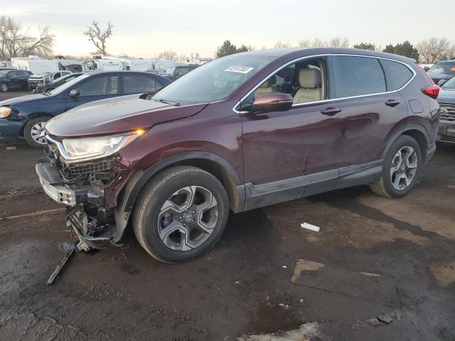 HONDA CR-V EX 2018 with VIN 7FARW2H58JE030985 - Photo from auction