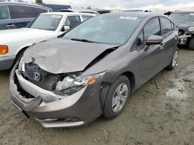 HONDA CIVIC LX 2015 with VIN 19XFB2F5XFE259887 - Photo from auction