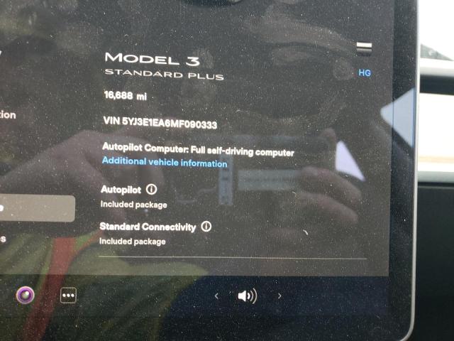 Photo 9 from auction – 2021 TESLA MODEL 3 with VIN 5YJ3E1EA6MF090333