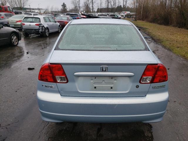Photo 6 from auction – 2005 HONDA CIVIC HYBR with VIN JHMES95685S006740