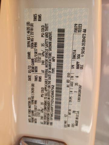 Photo 14 from auction – 2013 FORD ESCAPE S with VIN 1FMCU0F71DUD88792