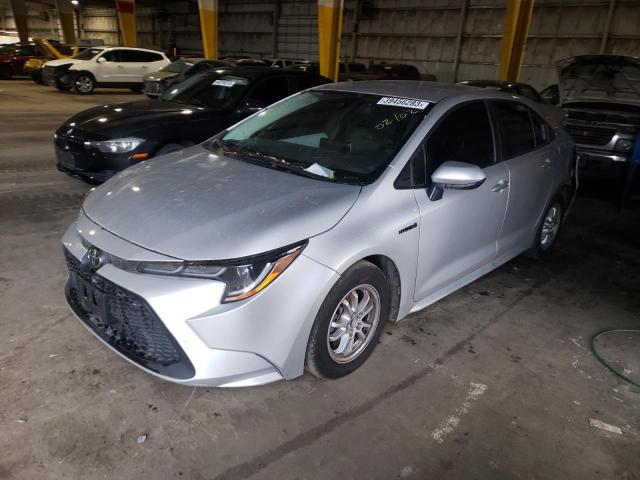 TOYOTA COROLLA LE 2021 with VIN JTDEAMDE4MJ004150 - Photo from auction