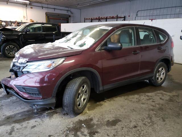 HONDA CR-V LX 2015 with VIN 5J6RM4H3XFL124151 - Photo from auction