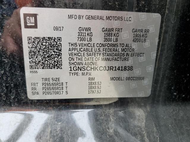 Photo 14 from auction – 2018 CHEVROLET SUBURBAN C with VIN 1GNSCHKC0JR141838