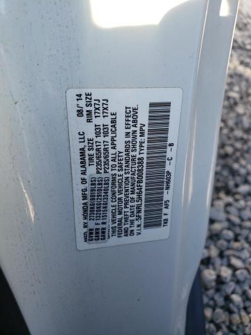 Photo 14 from auction – 2015 HONDA ODYSSEY EX with VIN 5FNRL5H64FB008388