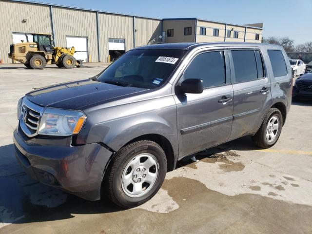 HONDA PILOT LX 2015 with VIN 5FNYF4H21FB060216 - Photo from auction