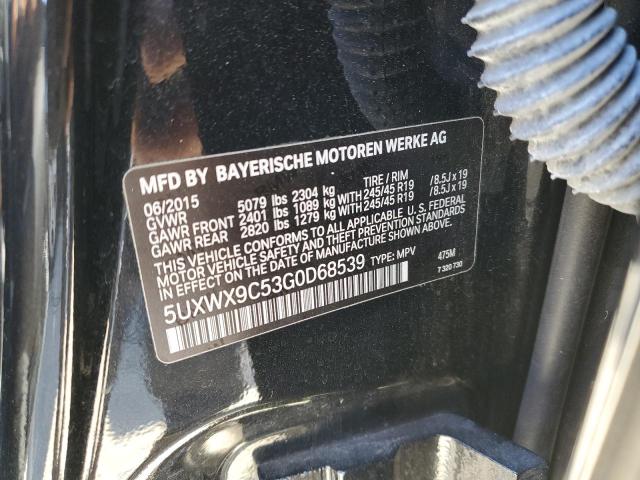 Photo 14 from auction – 2016 BMW X3 XDRIVE2 with VIN 5UXWX9C53G0D68539