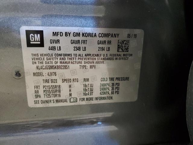Photo 14 from auction – 2019 BUICK ENCORE ESS with VIN KL4CJGSM5KB922851