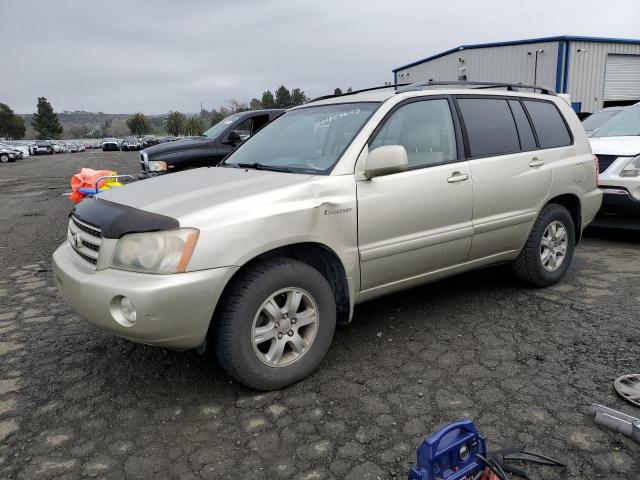 TOYOTA HIGHLANDER 2002 with VIN JTEGF21A420054643 - Photo from auction