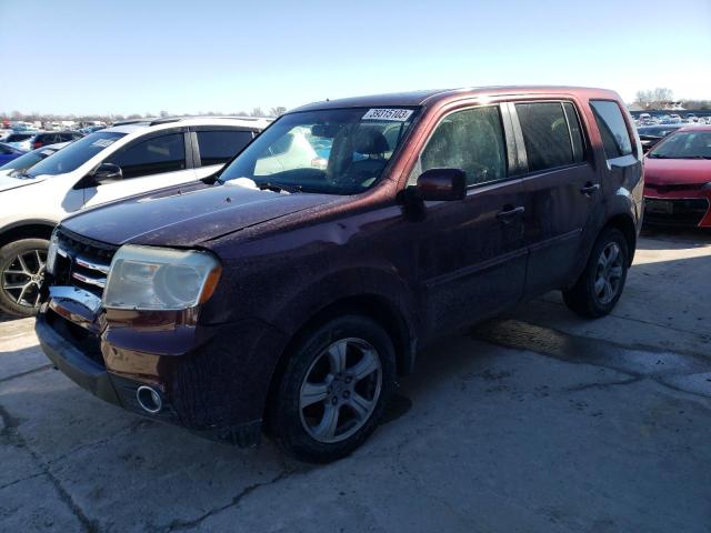 HONDA PILOT EXL 2012 with VIN 5FNYF4H6XCB045826 - Photo from auction