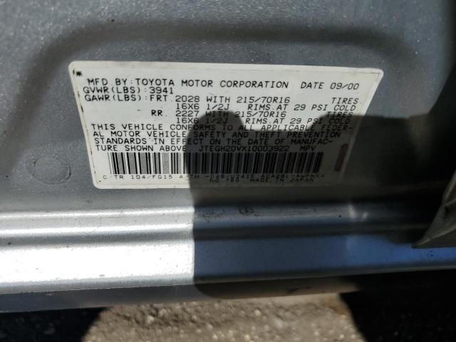Photo 14 from auction – 2001 TOYOTA RAV4 with VIN JTEGH20VX10003922