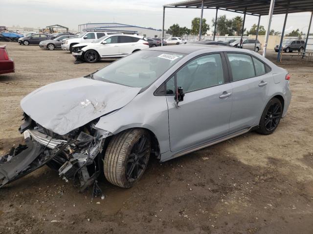 TOYOTA COROLLA SE 2021 with VIN 5YFS4MCE5MP091077 - Photo from auction