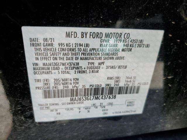 Photo 14 from auction – 2021 FORD ECOSPORT S with VIN MAJ6S3GL7MC437638