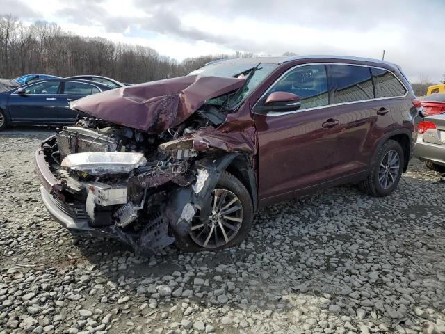 TOYOTA HIGHLANDER 2018 with VIN 5TDJZRFH0JS889019 - Photo from auction