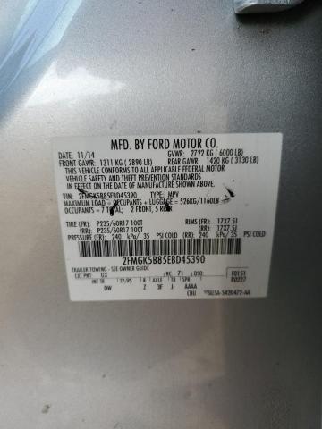 Photo 14 from auction – 2014 FORD FLEX SE with VIN 2FMGK5B85EBD45390