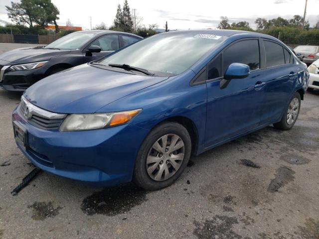 HONDA CIVIC LX 2012 with VIN 19XFB2F53CE354626 - Photo from auction