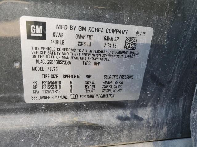 Photo 14 from auction – 2016 BUICK ENCORE with VIN KL4CJGSB3GB523507