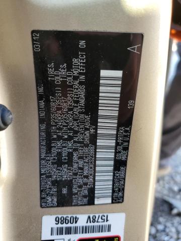 Photo 14 from auction – 2012 TOYOTA SIENNA LE with VIN 5TDKK3DCXCS239887