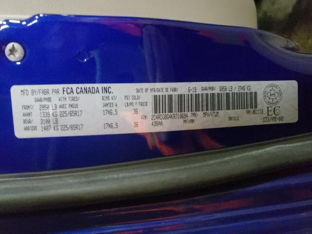 Photo 14 from auction – 2019 DODGE GRAND CARA with VIN 2C4RDGBG4KR719694