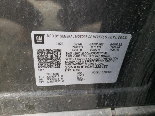 Photo 14 from auction – 2021 CHEVROLET EQUINOX LT with VIN 3GNAXUEV0ML335433