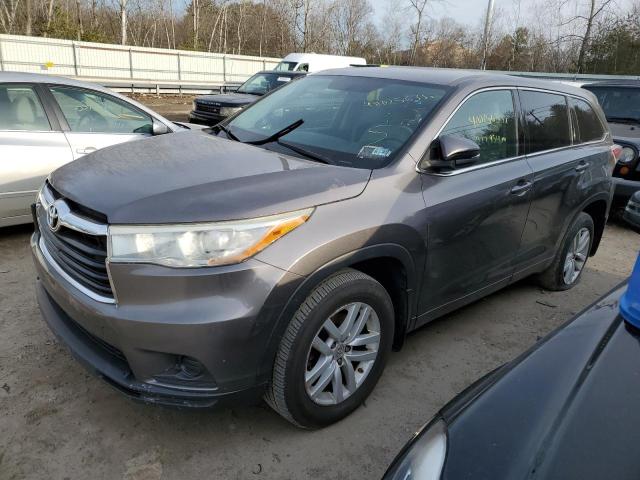 TOYOTA HIGHLANDER 2015 with VIN 5TDBKRFHXFS093409 - Photo from auction