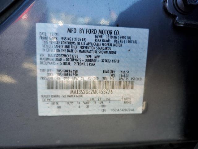 Photo 14 from auction – 2021 FORD ECOSPORT S with VIN MAJ3S2GE2MC453776
