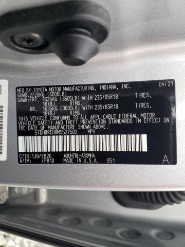 Photo 14 from auction – 2021 TOYOTA HIGHLANDER with VIN 5TDHBRCH8MS527502