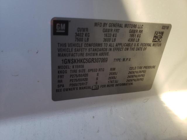 Photo 14 from auction – 2016 CHEVROLET SUBURBAN K with VIN 1GNSKHKC5GR307069