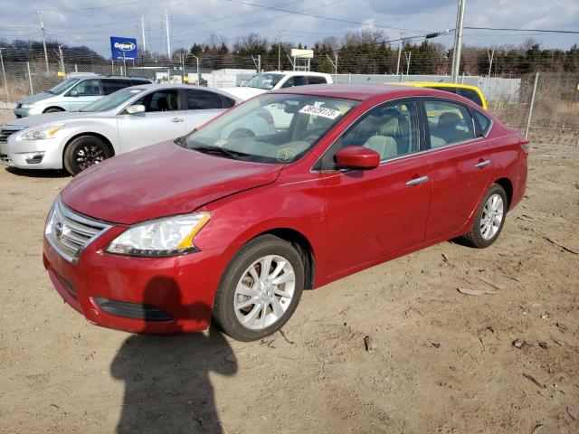NISSAN SENTRA S 2014 with VIN 3N1AB7AP2EL636886 - Photo from auction